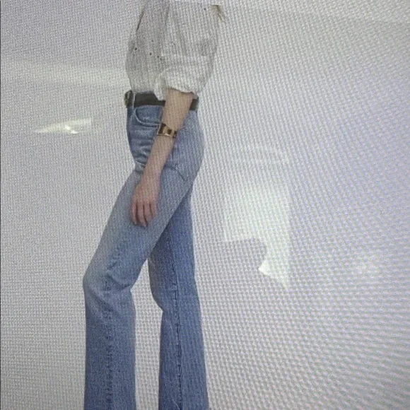 Madewell Women’s The Tall Straight Blue Hallstead Wash Women's Jeans Size 33 New - Picture 2 of 6